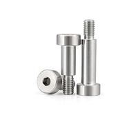 5 pièces φ5 mm × M4 × 35 mm en acier inoxydable hexagonal socle tête de roulement à rouleaux haute précision arbre d'épaule vis 304