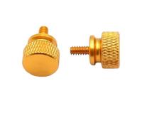 5 pièces 6#-32x6 aluminium étape pouce boîtier d'ordinateur vis moletée main anodisée 10 couleurs(Champagne)