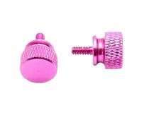 5 pièces 6#-32x6 aluminium étape pouce boîtier d'ordinateur vis moletée main anodisée 10 couleurs(Rose)