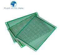 5 pièces 6*8 6X8cm Double face Prototype pcb platine de prototypage carte électronique universelle pour Arduino 1.6mm 2.54mm Fiber de verre