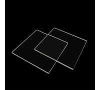 5 pièces 60x60x0.5mm polissage plaque de quartz fondu transparent-substrat de quartz for les Applications optiques et semi-conducteurs