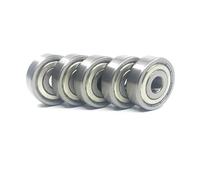 5 pièces 6207ZZ 6207Z 6207-2Z 6207 5 pièces 35x72x17mm roulement à billes à gorge profonde scellé en acier