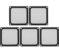 5 Pieces 80mm X 80mm Computer Case Fan Filter Dustproof PC Mesh Filter Cover Grids with Magnetic Frame,Black Color
