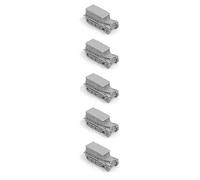 5 Pièces À L'échelle 1/144 Modèle 3D en Résine De Semi-Chenille SD.Kfz. 10 À Monter Soi-même avec Toit en Toile, pour Les Passionnés De Modélisme De La Seconde Guerre Mondiale