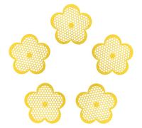 5 Pièces Abreuvoir Flottant pour Abeilles de Jardin de Fleur EVA | Station de Bain Anti-noyade, Surface D’appui Stable Antidérapante, Usage Extérieur Près des Étangs