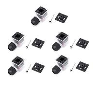 5 pièces Accessoires d'Électrovanne Étanche Prise 12V/24V Universel DC Prise d'Électrovanne Transparente avec Lumière Non-Câble(12V)