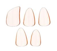 5 Pièces Accessoires Pipa, Médiators pour Guzheng en PC Orange, | Protection des Ongles, Surface Lisse et Bords Arrondis, pour Luth et Autres Cordes, Pratique Maison