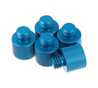 5 Pièces Adaptateur à Vis de Microphone 3/8 Femelle vers 1/4 Mâle | Filetage Complet, Surface Moletée sans Bavure, Serrage Sûr, pour Pieds de Micro, Régies Live