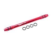 5 Pièces Adaptateur Axe Traversant Vélo Conversion Moyeu Avant Blocage Rapide Aluminium Léger Installation Pratique Adapté Au Cycliste Urbain, Rouge, comme décrit
