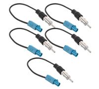 5 Pièces Adaptateur D’antenne Voiture vers Din Fakra Z | Câble pour Système Audio Embarqué, Signal Stable et Son Clair, Compatible Récepteurs et Lecteurs CD