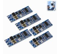 5 Pièces Adaptateurs TTL vers RS485, Module TTL vers RS485 3,3V 5V, Adaptateur UART Port Série avec Contrôle Automatique du Flux, Voyants RXD TXD, pour Microcontrôleur Capteur PLC Projet Électronique