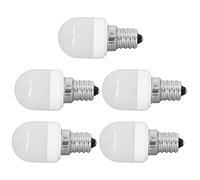 5 Pièces Ampoules LED Haute efficacité Ampoules LED Culot E12, Lumière Douce 1. Ampoules 5W 75LM pour Lampe de Bureau, Ventilateur de Plafond, Applique Murale AC220V, Matériau