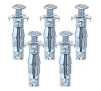 5 Pièces Ancre de Porte Creuse M6 en Acier au Carbone | Installation Facile, Compatibilité Large, pour Brique Creuse et Plâtre, Projets de Rénovation Professionnels