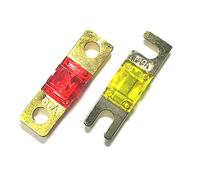 5 pièces ANS Fusible 20A 30A 40A 50A 60A 70A 80A 100A 125A 150A 175A ANL Plaqué Or Goujon Voiture Fusibles Mini Voiture Stéréo Audio AFS Fusible Câblage de protection (Color : 125a, Size : One Size