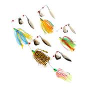 5 Pièces Appât de Pêche Poisson 16g en Métal Émerillon et Hameçon | Action de Nage Attractive, Flash Visible, Portable, pour Carpe et Serpent, Usage Pêche