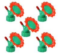 5 Pièces Arroseur de Fleur pour Bouteille, Arrosage Fin | PP Vert, Installation Facile, Usage Jardin pour Fleurs et Bonsaï, Bec Verseur Compatible Petite Bouteille