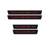 5 pièces autocollant de seuil de seuil de porte de voiture autocollant de protection de pare-chocs de coffre compatible avec Dacia DUSTER Logo Badge 2021 2020 2019 2018 2017 accessoires ( Color : Red