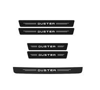 5 pièces autocollant de seuil de seuil de porte de voiture autocollant de protection de pare-chocs de coffre compatible avec Dacia DUSTER Logo Badge 2021 2020 2019 2018 2017 accessoires (Color : Whit