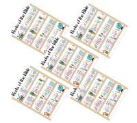 5 Pièces Autocollants de Suivi pour Bible en Pvc, Design | Pages de Carnet et Planner, Aide Visuelle pour Étude, Couleurs Vives, Finition Lisse Solide