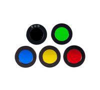 ()5 pièces avec 5 couleurs 1.25 "filtres Astro pour télescope astronomique Kit de lentilles oculaires lune soleil nébuleuse