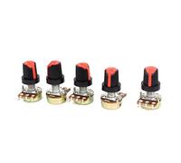 5 pièces B50K Résistances Variables Ohm 3 Bornes Arbre Rotatif Audio Type B Potentiomètres Potentiomètre Pot Composants consommateurs d'énergie