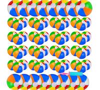5 Pièces Ballon de Plage Gonflable, Coloré Ballon Gonflable Piscine 31CM,Enfants et Adultes, pour Jouets de Plage, Cadeaux de Fête, Activités d'été en Plein Air Fête à la Plage,Avec pompe à air