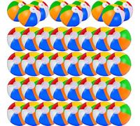 5 Pièces Ballon de Plage Gonflable, Coloré Ballon Gonflable Piscine Choix de 5 tailles13-61cm,Enfants et Adultes, pour Jouets de Plage, Cadeaux de Fête, Activités d'été en Plein Air Fête à la Plage