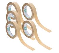 5 Pièces Bande De Papier Kraft Ruban De Papier Kraft Gommé Rubans Kraft Ruban Activé Par L'eau Bandes De Papier Kraft Bande D'expédition Ruban D'emballage Marron Décorer Déchirable