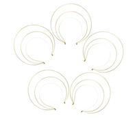 5 Pièces Bandeau Couronne à Trois Couches en Fer | Or, Structure Rigide Qui Garde Sa Forme, Limite L'irritation, pour Bal de Promo et Fête