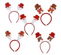 5 Pièces Bandeaux de Noël, Serre-tête de Noël Bandeaux Décoratifs de Noël Accessoires de Cheveux Serre Tete Noel Bandeaux De Noël à Thème Noël pour Adultes Et Enfants Décorations Fête de Noël