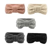 5 Pièces Bandeaux Élargis Nœud Décoratif Accessoires et Pratiques pour Hiver