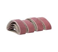 5 pièces bandes abrasives 75x533mm 40/60/80/120 grain ponceuse fichier ceinture ensemble outils abrasifs accessoires.(5pcs Grit 80)