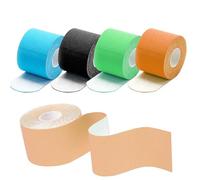5 Pièces Bandes Kinésiologie, Imperméable Élastique Tape pour Sport & Physio, Tape Kinésiologie Ruban, 2.5cm x 5m, pour Genou Articulations et Maintien Musculaire