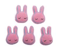 5 Pièces Barrette Lapin en Laine à Tricoter, Décoration DIY