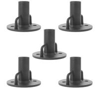 5 Pièces Base de Support pour Auvent Extérieur, Fixation Ronde | Plateforme Large Anti-enfoncement, Assemblage Modulaire, Stabilité Multi-terrain, pour Pieds de Gazebo et Bâches