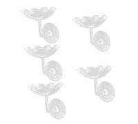 5 Pièces Bassin en Pierre De Cargaison De Crevettes Petit Mangeoire à Crevettes Plat De Crevette d'alimentation De Réservoir Mangeoire Décorative Plastique Transparent