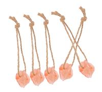 5 Pièces Bloc de Sel Minéral Rose, Suspendu la Corde | Sel et Minéraux, Rééquilibre Électrolytique, Usage au Pâturage, Pendant les Saisons Fraîches