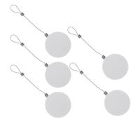 5 Pièces Boîte Anti-perte de Câble en Acier Blanc, Base Adhésive | Montres Connectées et Écouteurs, Usage en Magasin et Comptoir, Simple à Poser, Destiné aux Exposants