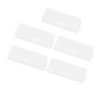 5 Pièces Boîte de Récupération pour Lames de Rasoir, Couvercle | Boîtier Long Empilable, Fermeture à Charnière Sécurisée, pour Lames de Cutter et Usage Bureau