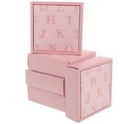 5 Pièces Boîte Présent pour Écharpe à Rabat, Papier Rose, Élégante