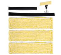 5 Pièces Bonnettes Microfibre Accessoire, Tampons de Rechange pour Nettoyeur de Vitres, Bonnette Microfibre Lingette Accessoire, Haute Performance de Nettoyage, pour Le Nettoyage des Fenêtres
