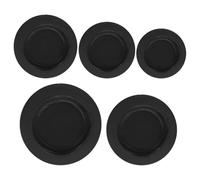 5 Pièces Bouchon de Bouchon Rond en Caoutchouc Noir, pour Tirelire | Bouchon Gaine Electrique, Accessoires pour Poupées en Plâtre, Prise de Boîte, Butée de Banque