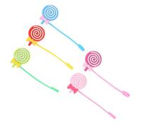 5 Pièces Bouchon de Paille en Silicone, Embout Mignon | Protège-embouts Souples et Élastiques, Installation Simple, pour Pique-niques et Fête, Lot Réutilisable