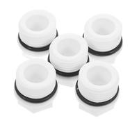 5 Pièces Bouchon de Tuyau Ppr Mâle 1/2 Hexagonal Blanc | Pp, Raccord pour Systèmes de Jardin et Plomberie Domestique, Haute Température, Usage sur Tuyau et Conduites
