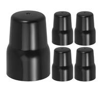 5 Pièces Bouchon de Vanne de Radiateur Noir en PVC à Emboîter | Joint en Caoutchouc Intégré, Protège L’ouverture, Limite Poussière et Rayures, pour Chauffage Central