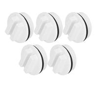5 pièces Bouchon d'hivernage de Piscine 1.5in Fileté Ligne de Retour de Spa Bouchon de Vidange de Filtre avecJoint Torique(Blanc)