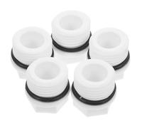 5 Pièces Bouchon Fileté Mâle Ppr Hexagonal 1/2 Blanc en Pp | Filetage Externe, Étanchéité Fiable, Installation Simple, pour Tuyaux Ppr et Systèmes de Tuyau D'arrosage