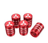 5 Pièces Bouchon Valve Pneu Voiture, pour Mitsubishi L200 Triton 2016 2017 2018 2019-2025 Bouchons Anti-poussière de Pneu de Voiture Couvre-Valve Voitures,B