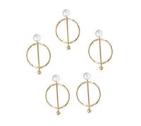 5 Pièces Boucles Perles pour Écharpes Accessoire Élégant de Décoration pour Vêtements Support pour Foulards Soie