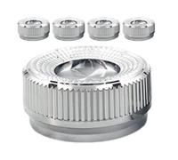 5 Pièces Bouton de Contrôle du Volume Audio en Plastique Dôme | Capuchon de Remplacement, Réglage Stable et Visible, pour Scène et Studio, Accessoire Dj